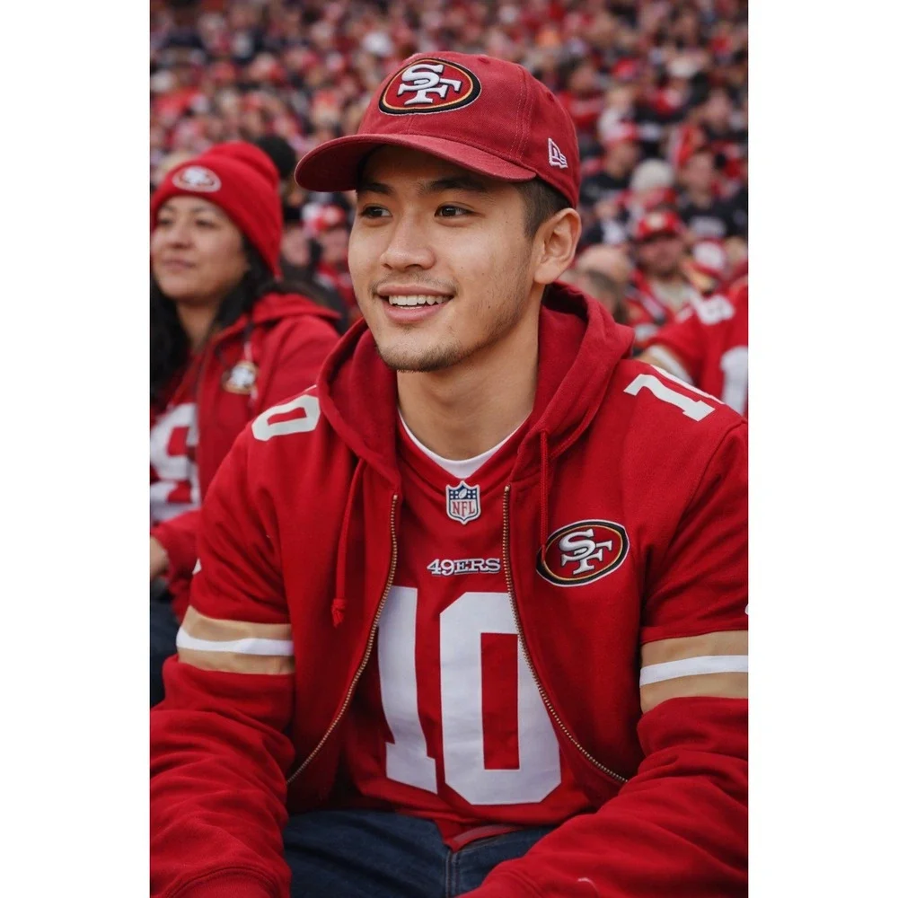 New Era San‎ Francisco 49ers Red Snapback Baseball Cap Adjustable Men
